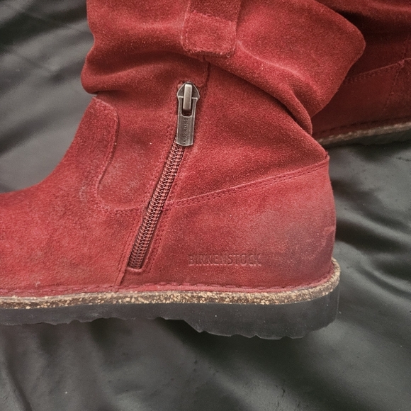 Birkenstock Luton PORT RED SUEDE ANKLE BOOTS Sz 36 Eu 5/5.5US - Picture 11 of 13